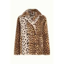 King Louie Patti Coat Midi Cheetah Fur