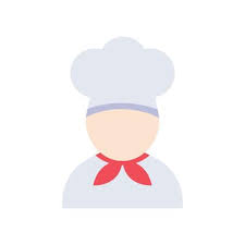 Chef Icon Cook Logo Flat Style Chef