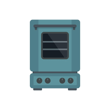 Inside Convection Oven Icon Flat Vector