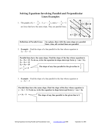 Solving Equations Involving Parallel And