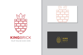 King Brick Logo Icon Symbol Vector