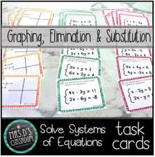 Linear Equations Task Cards In 2023