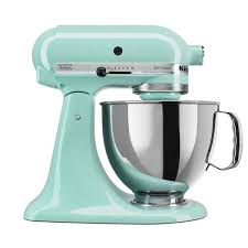 Ice Blue Stand Mixer With Flat Beater