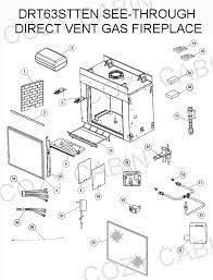 Direct Vent Gas Fireplace Drt63stten