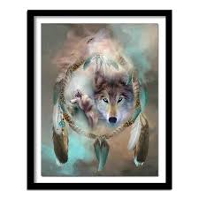 Icon Diamond Embroidery Wolf Dream
