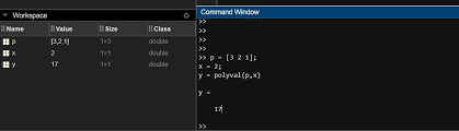 Polyval In Matlab Geeksforgeeks