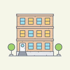 Apartment Building Vector Art Icons