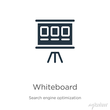 Whiteboard Icon Vector Trendy Flat