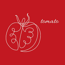 Continuous Line Drawing Tomato