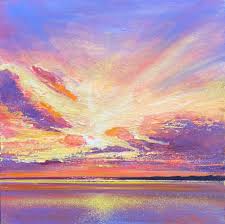 John Connolly Sunset Pink Painting