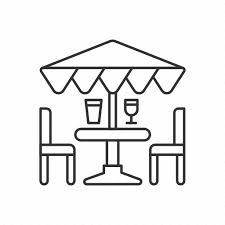 Patio Terrace Cafe Backyard Icon
