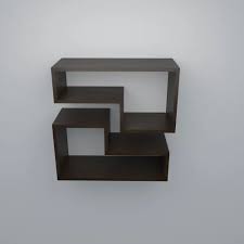 Glossy Wall Shelves Wooden Wall