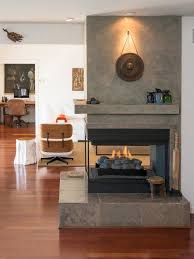 Corner Fireplace Living
