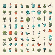 Set Of Gardening And Garden Icon Design
