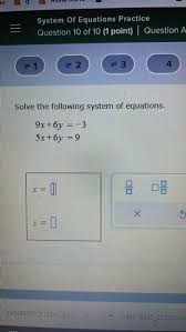Answered Solve The Following System Of