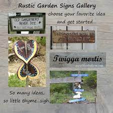 Rustic Garden Signs Gallery Get Your