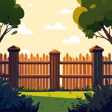 Premium Vector Wooden Fences Outdoor