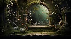 A Screenshot Of A Fairy Garden With A