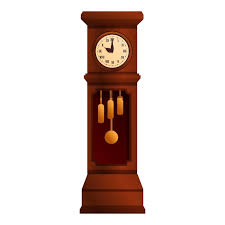 Classical Pendulum Clock Vector Icon