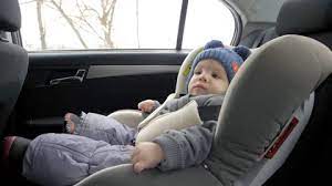 Child Car Seat Stock Footage