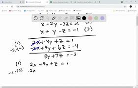 Solve The System Of Linear Equation