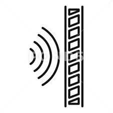 Soundproofing Wall Icon Outline Style