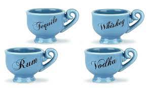 Tea Party Shot Glasses 4 Pack Groupon