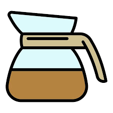Glass Coffee Pot Icon Outline Glass