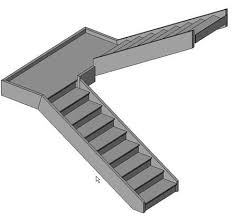 bim beam custom shape of stair stringer