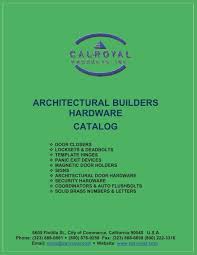 Architectural Builders Hardware Catalog