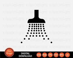 Shower Icon Svg Showerhead Water