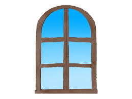 Watercolor Windward Round Window And
