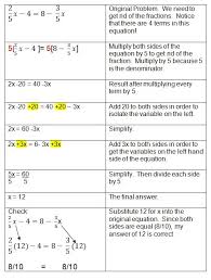 Solving Algebra Equations With