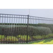 Black Steel Adjustable Fence Panel