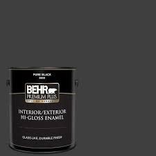 Behr Premium Plus 1 Gal Pure Black Hi