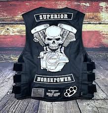 Icon Leather Motorcycle Vest Jacket