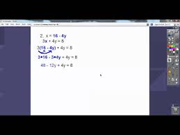 Solve Linear Systems By Substitution