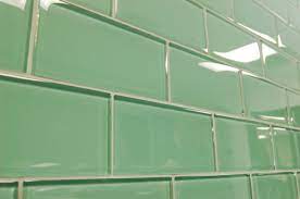 Sage Green Subway Glass Tiles Modern