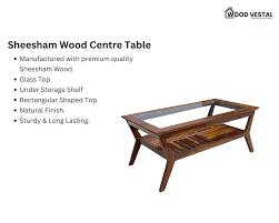Sheesham Wood Coffee Table Centre