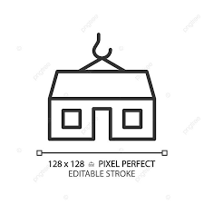 Modular Home Pixel Perfect Linear Icon