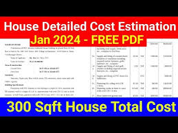 300 Sqft House Detailed Cost Estimation