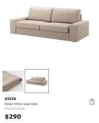 Ikea Kivik 3 Seat Sofa Chaise Lounge