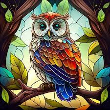 Stained Glass Owl Ai Art 24564546