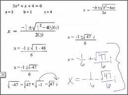 Quadratic Equation With Complex Roots