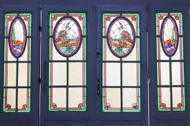 Art Deco Stained Glass Doors