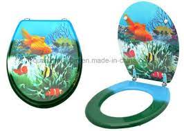 Custom Print Plastic Cover Toilet Seat