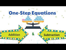 One Step Addition And Subtraction