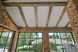 wood box ceiling beams