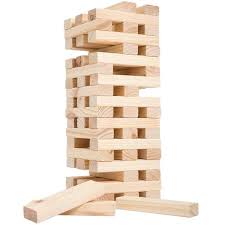 Giant Wooden Blocks Tower Stacking Game