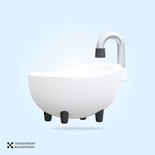 Premium Psd Psd 3d Bath Tub Icon